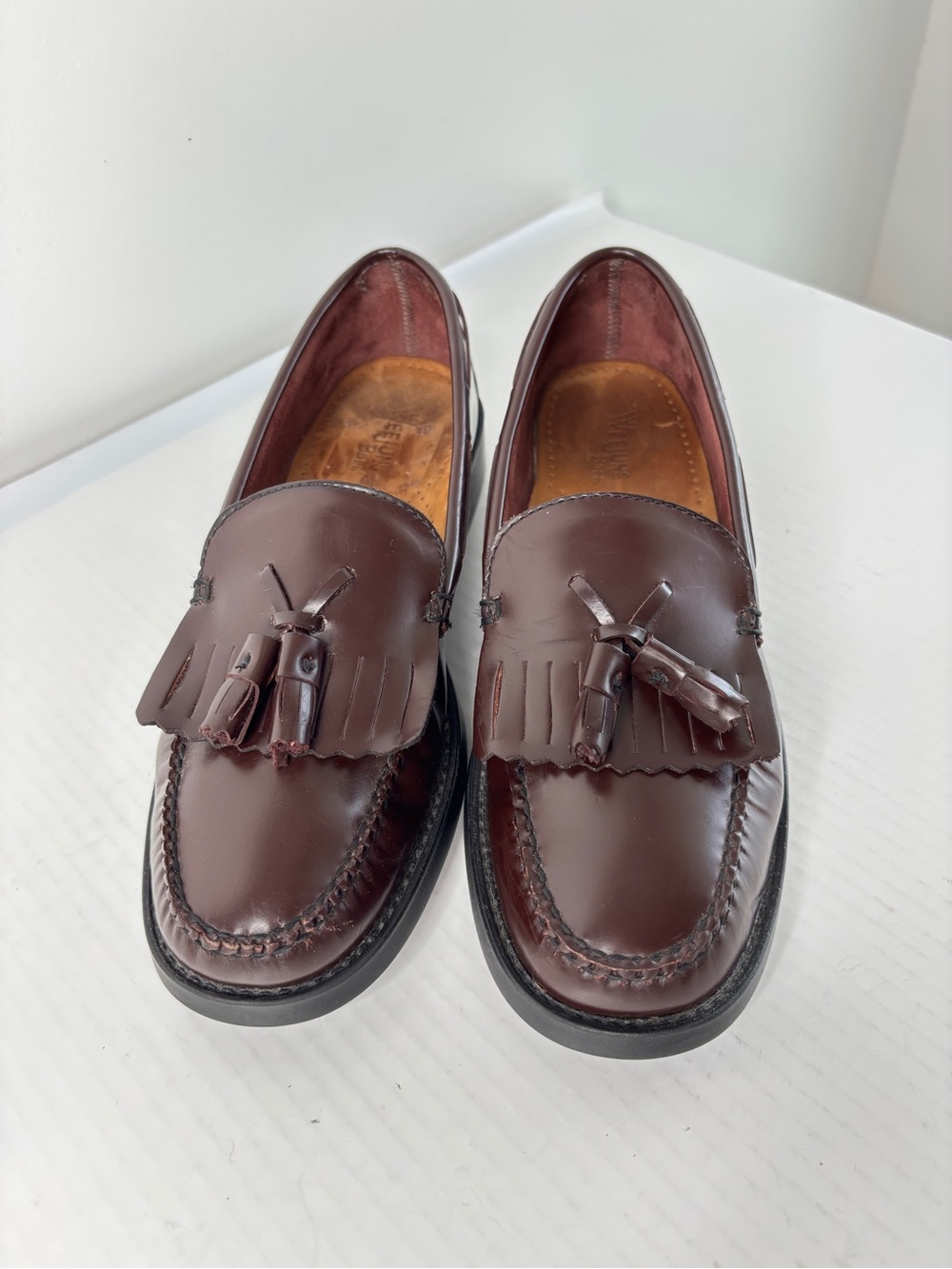 G.H. Bass Womens Weejuns Marietta II Kiltie Tassel Loafer Shoe Size 9 M Burgundy - Picture 10 of 15